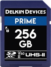 Delkin Prime 1900X R300/W100 SDXC 256GB, UHS-II U3, Class 10