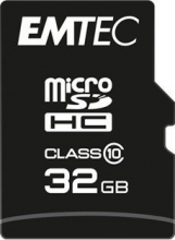 Emtec Classic R20/W12 microSDHC 32GB Kit, Class 10