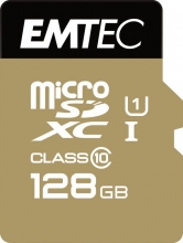 Emtec Gold+ R85/W21 microSDXC 128GB Kit, UHS-I U1, Class 10