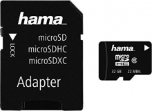 Hama High Speed microSDHC 32GB Adapter Kit, Class 10