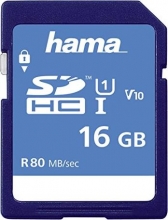 Hama HighSpeed R80 SDHC 16GB, UHS-I, Class 10
