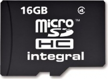 Integral microSDHC 16GB, Class 4