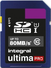 Integral ultima PRO R80 SDHC 8GB, UHS-I U1, Class 10