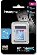 Integral ultima PRO X2 R1700/W1600 CFexpress Type B 128GB