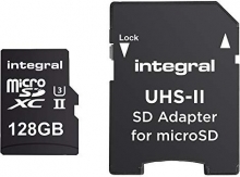 Integral ultima PRO X2 R280/W100 microSDXC 128GB Kit, UHS-II U3, Class 10