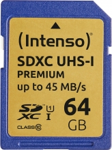 Intenso Premium R45 SDXC 64GB, UHS-I U1, Class 10