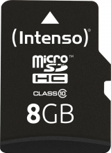 Intenso R20/W12 microSDHC 8GB Kit, Class 10
