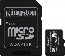 Kingston Canvas Select Plus R100 microSDHC 16GB Kit, UHS-I U1, A1, Class 10