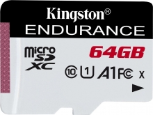 Kingston High Endurance R95/W30 microSDXC 64GB, UHS-I U1, A1, Class 10