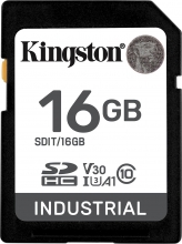 Kingston INDUSTRIAL R100/W80 SDHC 16GB, UHS-I U3, A1, Class 10