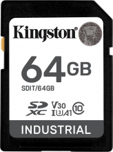 Kingston INDUSTRIAL R100/W80 SDXC 64GB, UHS-I U3, A1, Class 10
