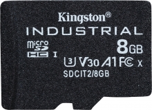 Kingston Industrial Temperature Gen2 R100 microSDHC 8GB, UHS-I U3, A1, Class 10