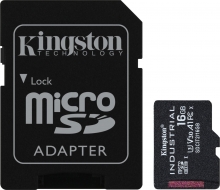 Kingston Industrial Temperature Gen2 R100 microSDHC 16GB Kit, UHS-I U3, A1, Class 10