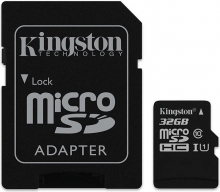Kingston Industrial Temperature R90/W45 microSDHC 32GB Kit, UHS-I, Class 10