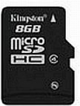 Kingston microSDHC 8GB, Class 4