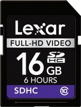 Lexar Full-HD SDHC 16GB, Class 6