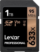 Lexar Professional 633x R95/W70 SDXC 1TB, UHS-I U3, Class 10