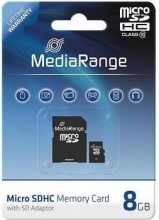 MediaRange R15 microSDHC 8GB Kit, Class 10