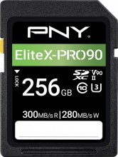 PNY EliteX-PRO 90 R300/W280 SDXC 256GB, UHS-II U3, Class 10
