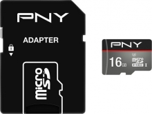 PNY Turbo Performance R100/W60 microSDHC 16GB Kit, UHS-I U3, Class 10