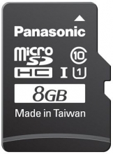 Panasonic Gold R45/W12 microSDHC 8GB Kit, UHS-I, Class 10