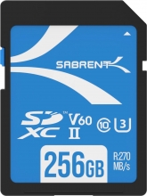 Sabrent Rocket V60 R270/W170 SDXC 256GB, UHS-II U3, Class 10