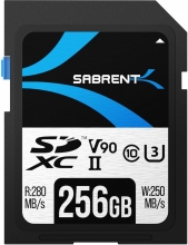 Sabrent Rocket V90 R280/W250 SDXC 256GB, UHS-II U3, Class 10