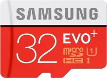 Samsung EVO+ R80/W20 microSDHC 32GB Kit, UHS-I, Class 10