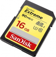 SanDisk Extreme HD Video R90/W40 SDHC 16GB, UHS-I U3, Class 10