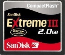 SanDisk Extreme III R20/W20 CompactFlash Card 2GB