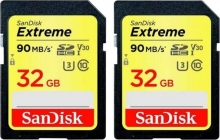 SanDisk Extreme PLUS R100/W60 SDHC 32GB, UHS-I U3, Class 10, 2er-Pack