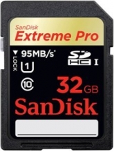 SanDisk Extreme PRO R95/W90 SDHC 32GB, UHS-I, Class 10