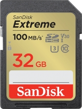 SanDisk Extreme R100/W60 SDHC 32GB, UHS-I U3, Class 10