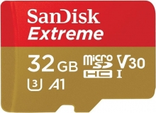 SanDisk Extreme R100/W60 microSDHC 32GB, UHS-I U3, A1, Class 10