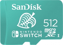 SanDisk Nintendo Switch R100/W90 microSDXC 512GB, UHS-I U3, Class 10