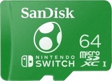 SanDisk Nintendo Switch R100/W90 microSDXC 64GB, UHS-I U3, Class 10