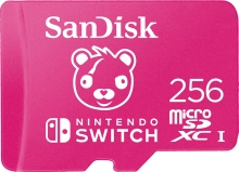 SanDisk Nintendo Switch R100/W90 microSDXC 256GB, UHS-I U3, Class 10