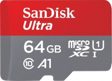 SanDisk Ultra R140 microSDXC 64GB, UHS-I U1, A1, Class 10