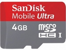SanDisk Ultra R30 microSDHC 4GB, Class 6