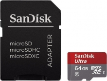 SanDisk Ultra R48 microSDXC 64GB Kit, UHS-I, Class 10