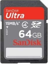 SanDisk Ultra SDXC 64GB, Class 4