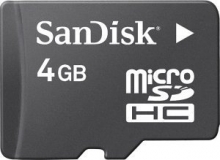 SanDisk microSDHC 4GB, Class 2