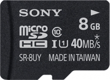 Sony R40 microSDHC 8GB Kit, UHS-I, Class 10