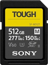 Sony SF-M Tough Series R277/W150 SDXC 512GB, UHS-II U3, Class 10