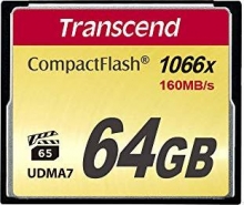 Transcend 1066x R160/W120 CompactFlash Card 64GB