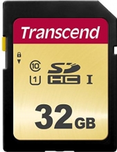 Transcend 500S R95/W35 SDHC 32GB, UHS-I U1, Class 10