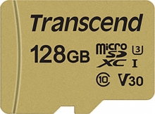 Transcend 500S R95/W80 microSDXC 128GB Kit, UHS-I U3, Class 10