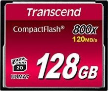 Transcend 800x R120/W60 CompactFlash Card 128GB