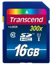 Transcend Premium R45/W15 SDHC 16GB, UHS-I, Class 10