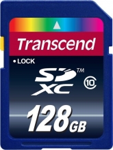 Transcend R22/W16 SDXC 128GB, Class 10